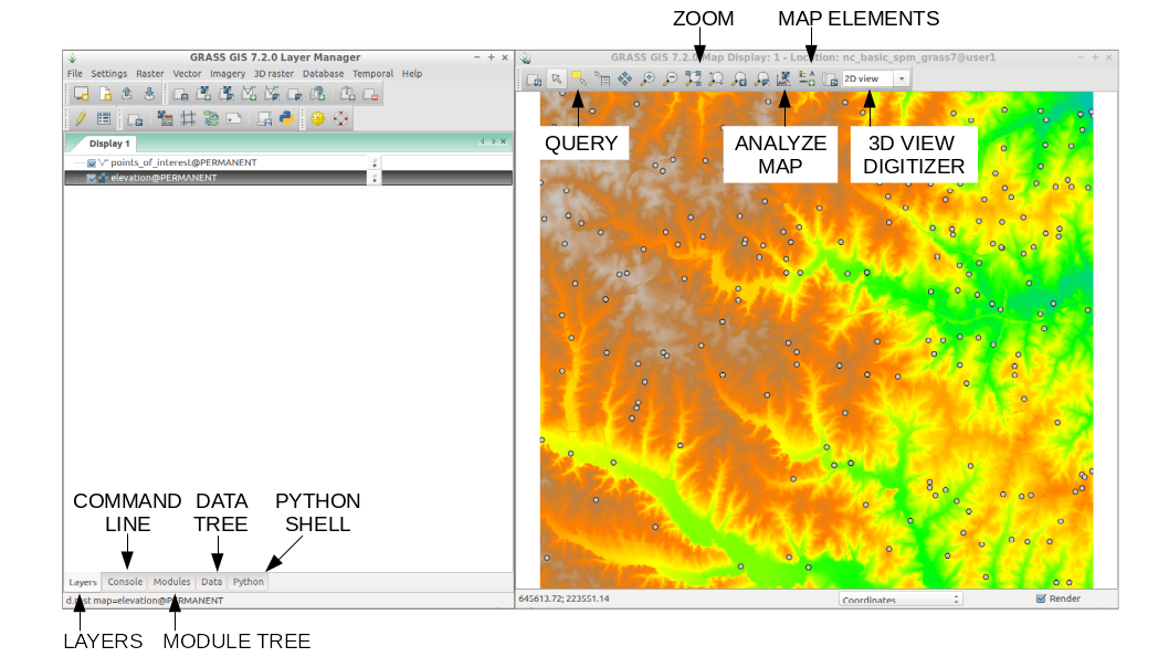 GRASS GIS GUI