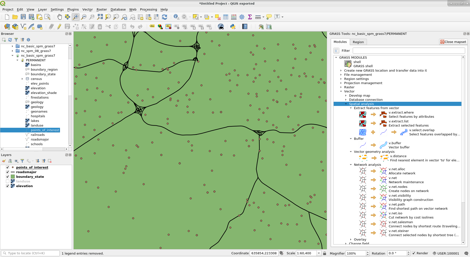 GRASS plugin in QGIS