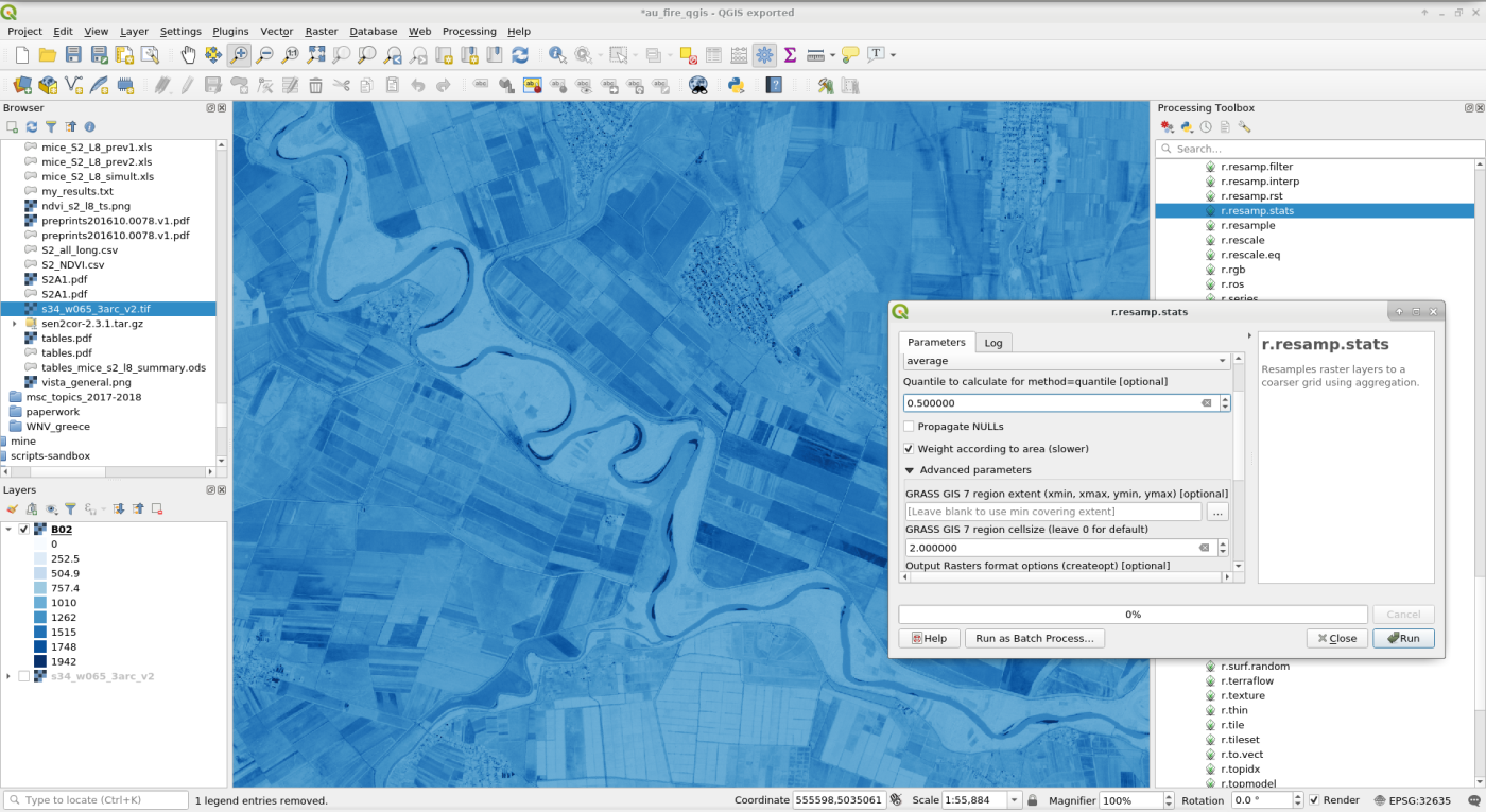GRASS GIS through Processing in QGIS