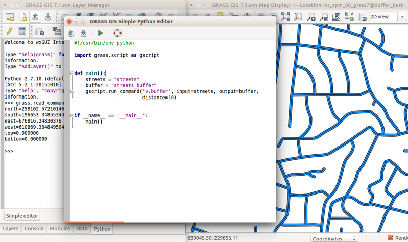 GRASS GIS GUI